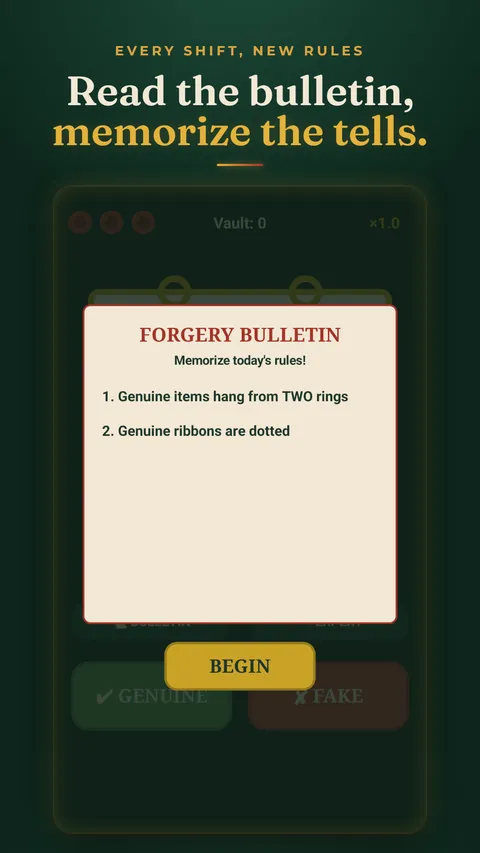 The forgery bulletin