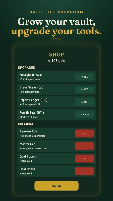 The upgrade shop