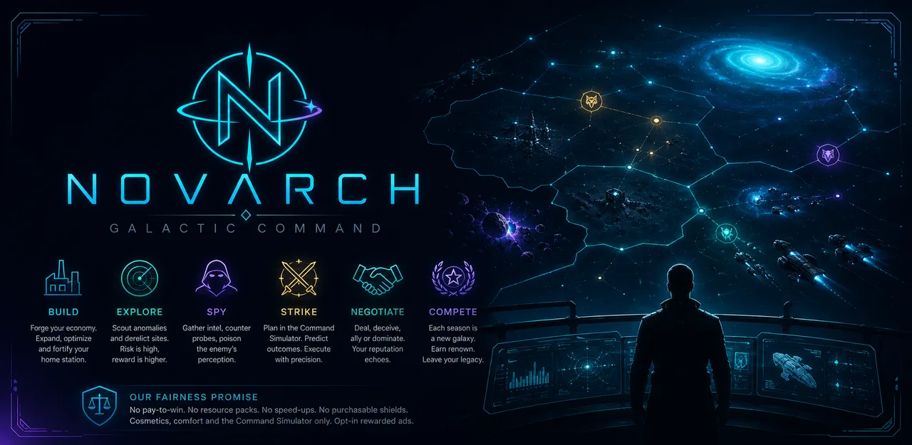 Novarch Solo — Build, Spy, Strike — Fair Galactic Strategy
